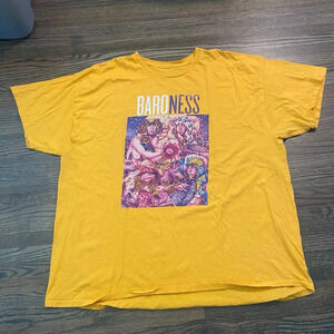 Baroness yellow Gray Purple Album T-shirt size XL